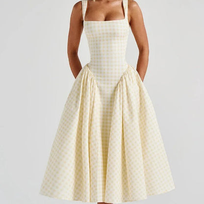 Plaid Sling Dress