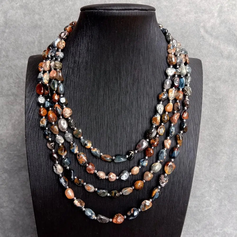 Natural Pietersite Gem Necklace