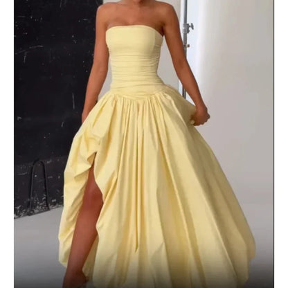 Elegant Strapless Party Dress