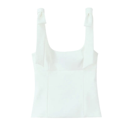 Sleeveless  Bow Tops