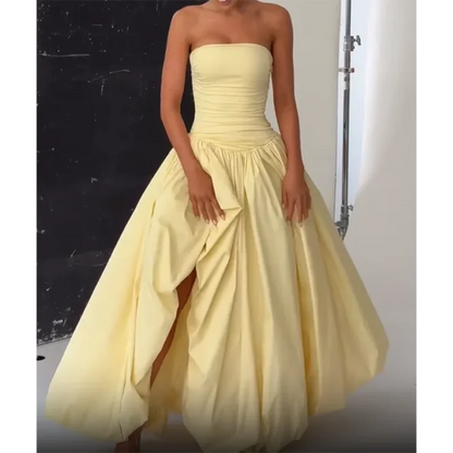 Elegant Strapless Party Dress