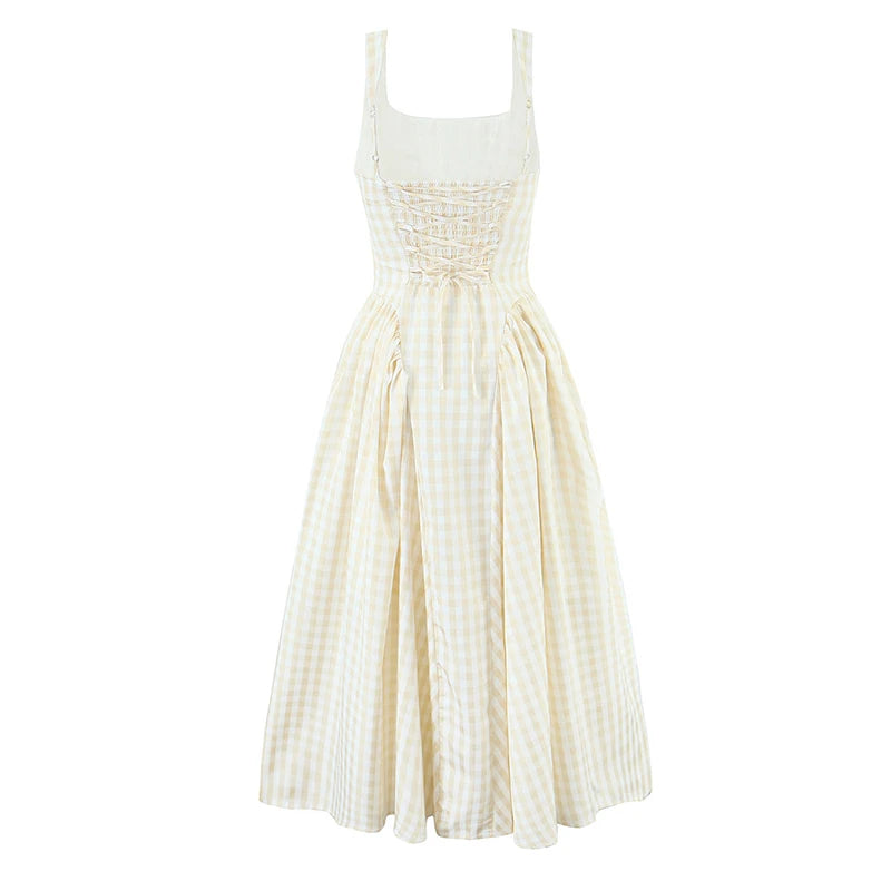 Plaid Sling Dress