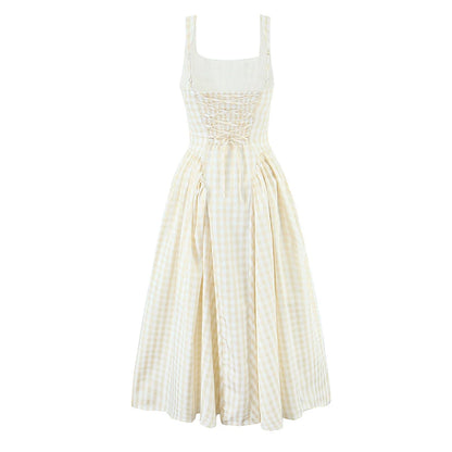 Plaid Sling Dress