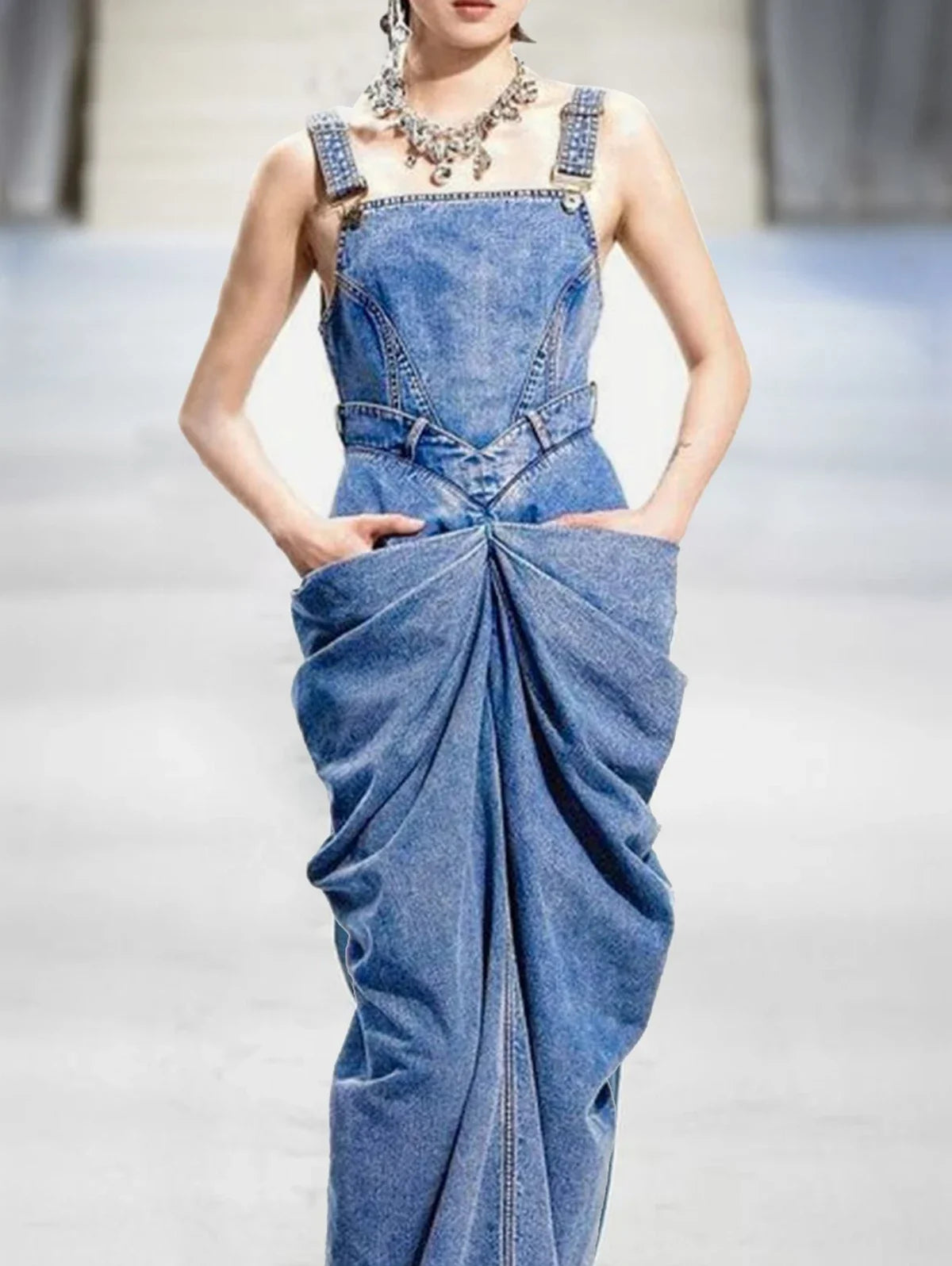 Denim Maxi Dress