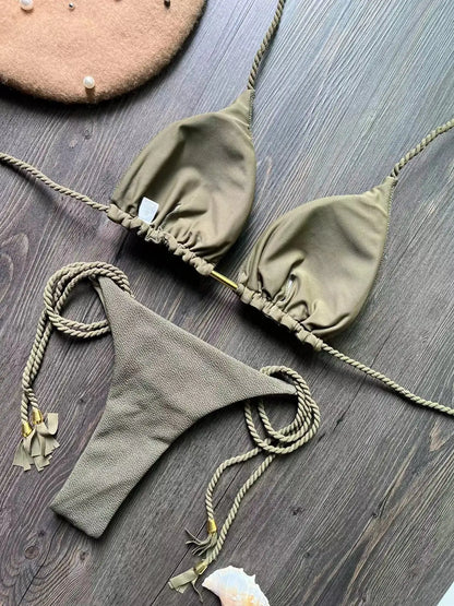 Braided Bandage Bikini Set