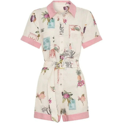 Casual Belted Summer Romper
