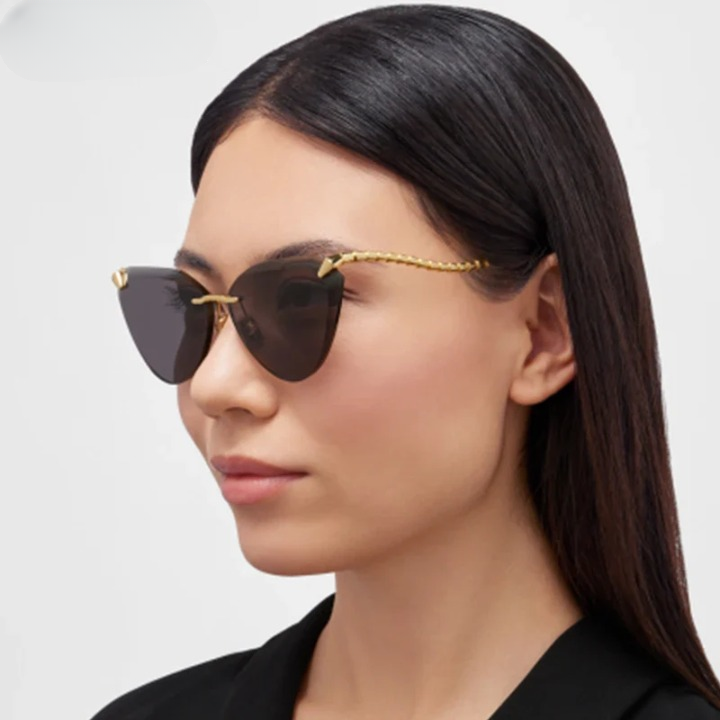 Cat Eye Rimless Sunglasses