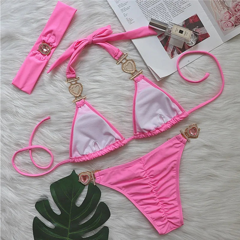 Sexy Rhinestones Bikini