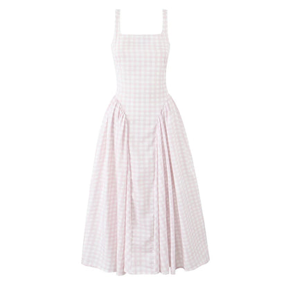 Plaid Sling Dress