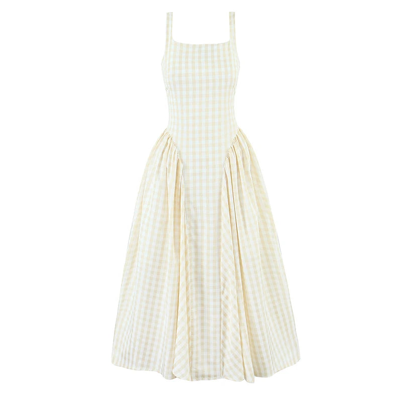Plaid Sling Dress