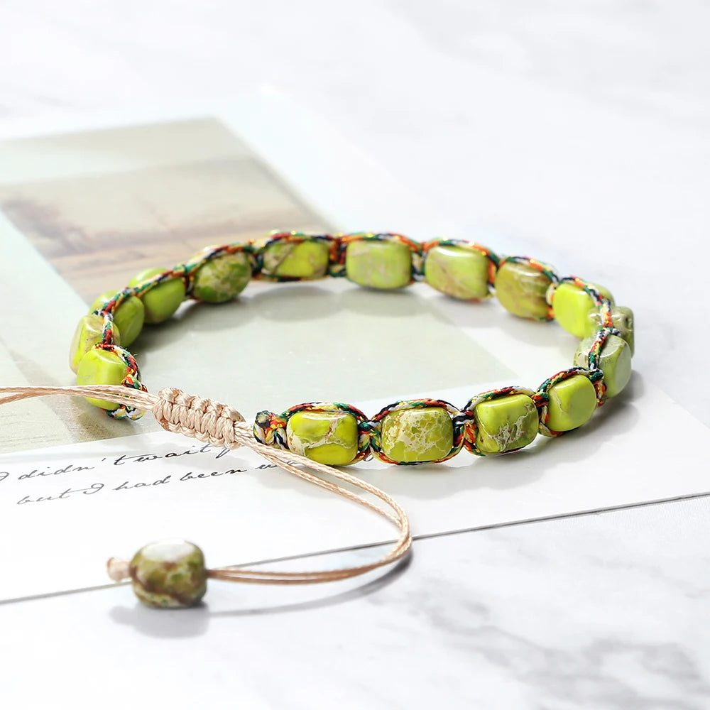 Handmade Braided Beaded Bangle