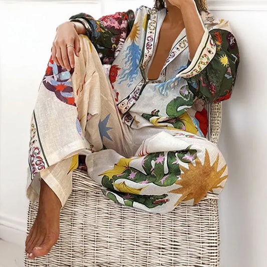Women's Floral Suit Set