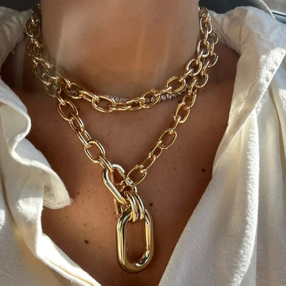 Bold Metal Chain Necklace