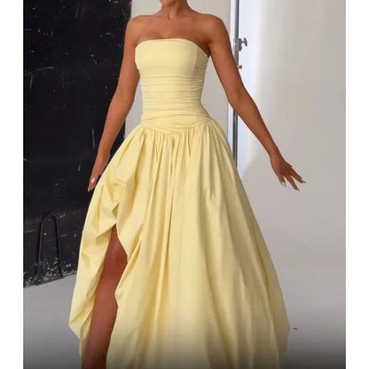 Elegant Strapless Party Dress