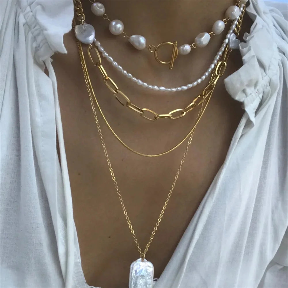 Vintage Multi-Level Chain Jewelry