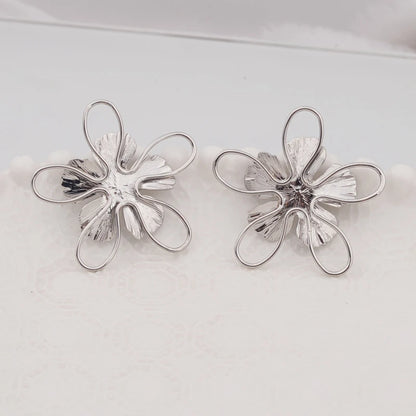 Trendy Flower Drop Earrings