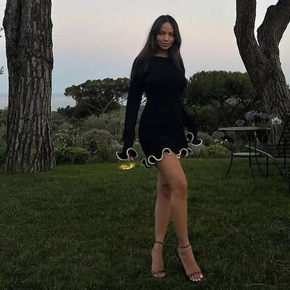 Elegant Yellow Mini Dress