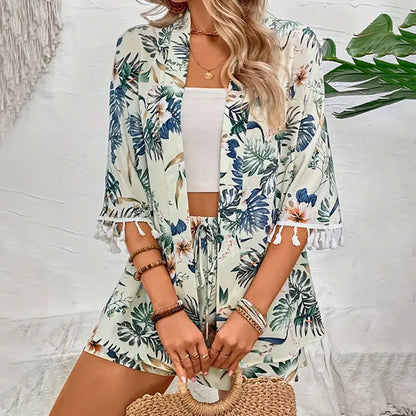Floral Beach Two-Piece Set