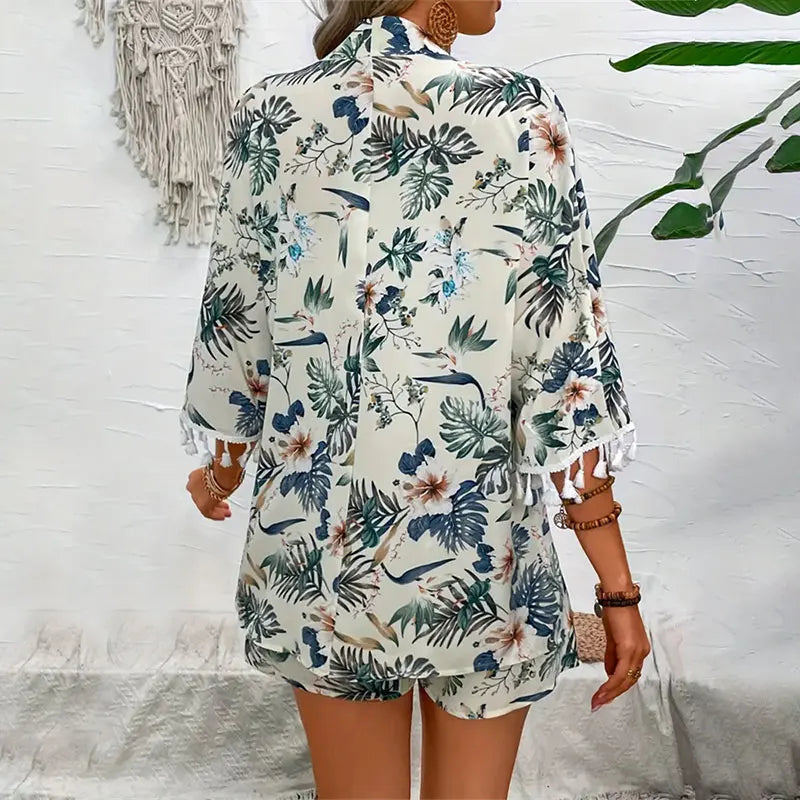 Floral Beach Two-Piece Set