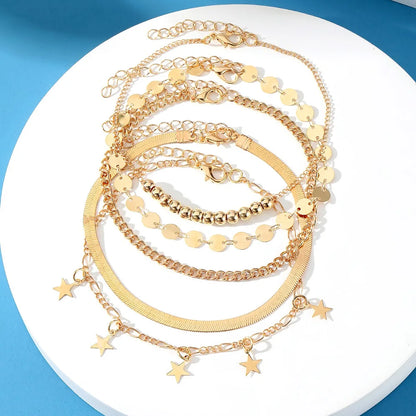 Gold Butterfly Key Anklet