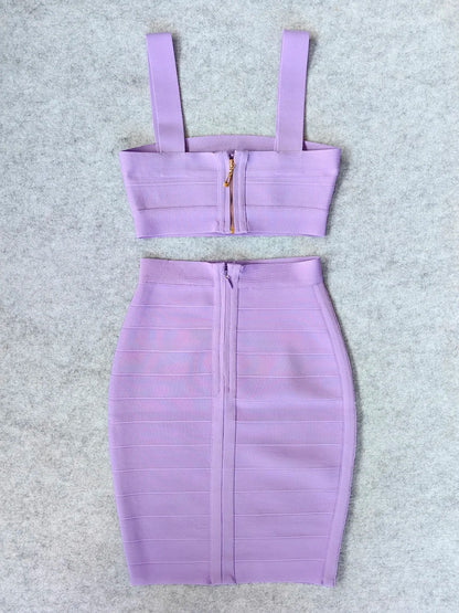 Fashion Bright Purple 2-Piece Set