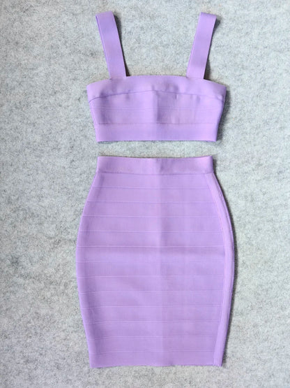 Fashion Bright Purple 2-Piece Set