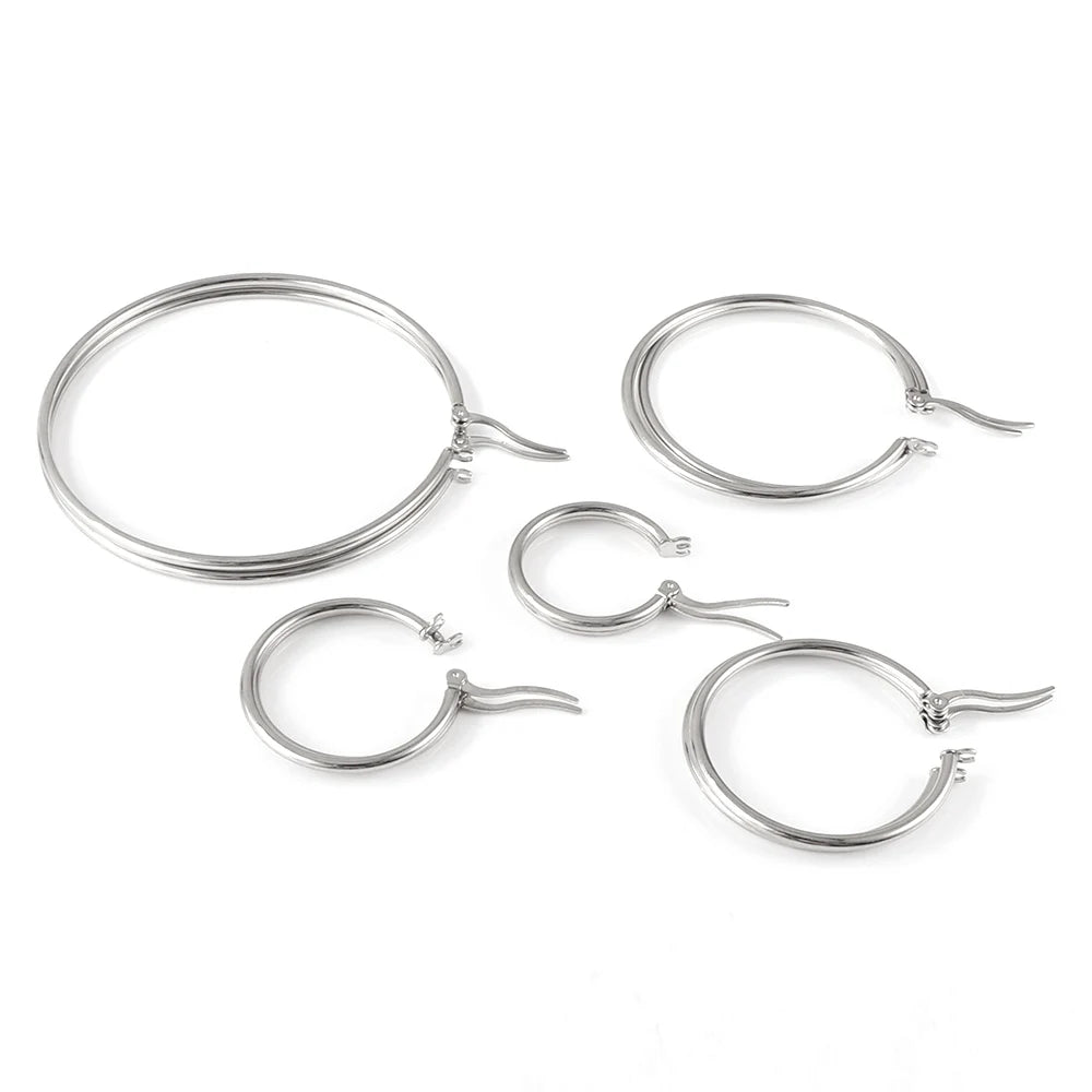 Unisex Stainless Steel Earrings