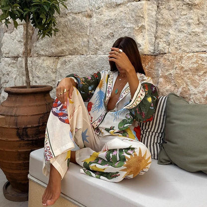 Women's Floral Suit Set
