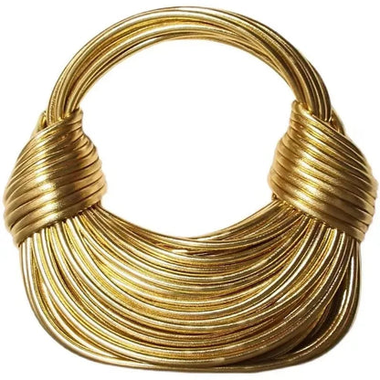 Luxury Gold Handwoven Bag