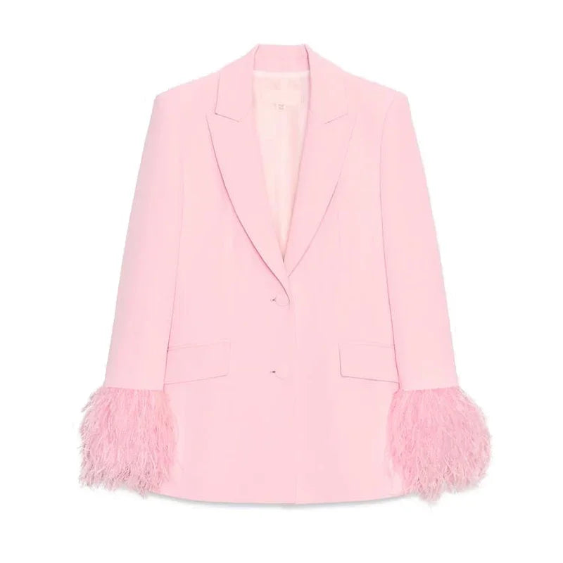 Feather Patchwork Suit