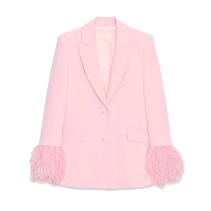 Feather Patchwork Suit