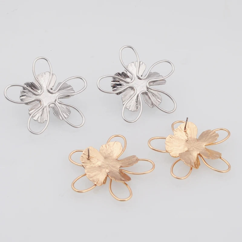 Trendy Flower Drop Earrings