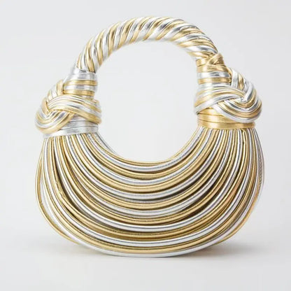 Luxury Gold Handwoven Bag