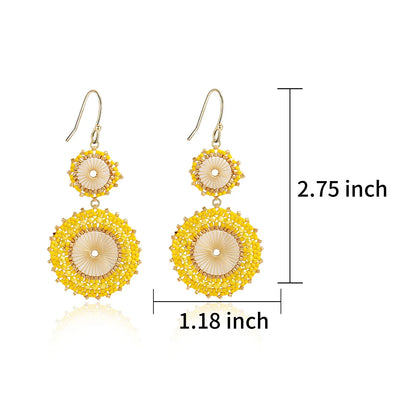 Elegant Crochet Bead Earrings