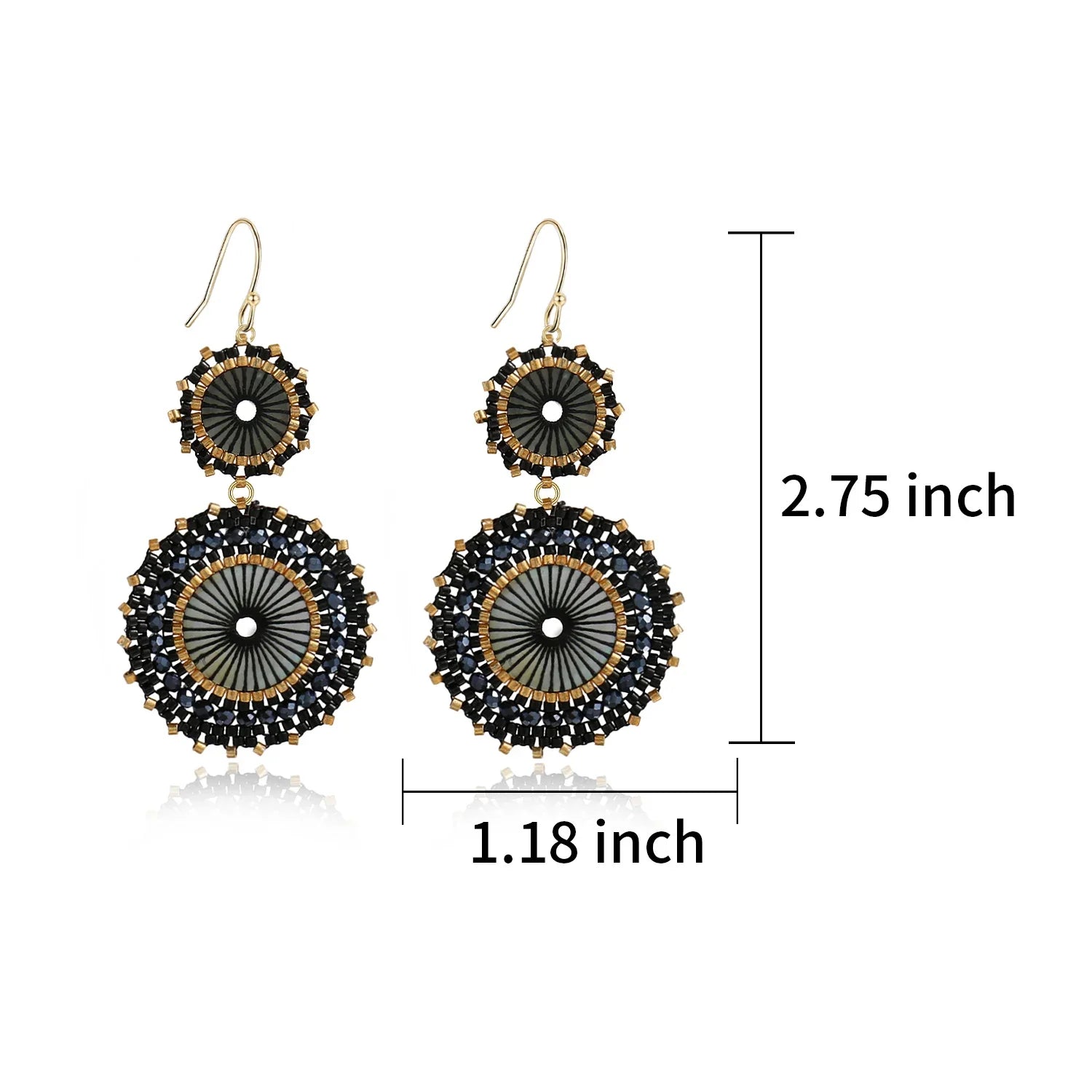 Elegant Crochet Bead Earrings