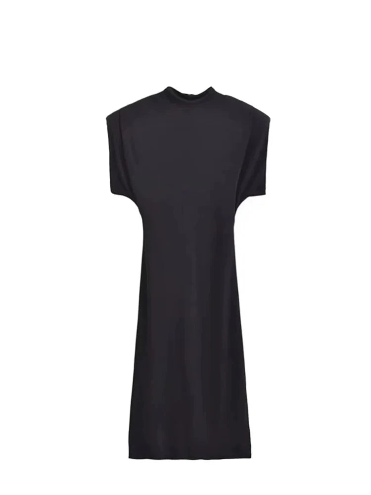 Ladies Slim Black Long Dress