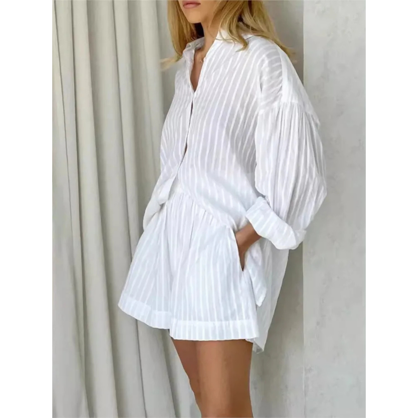 Summer Solid Cotton Set