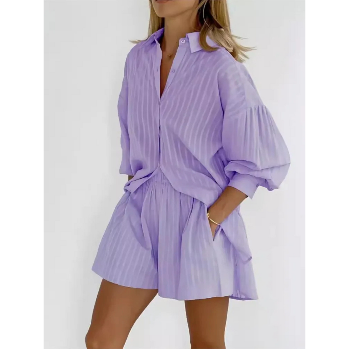 Summer Solid Cotton Set