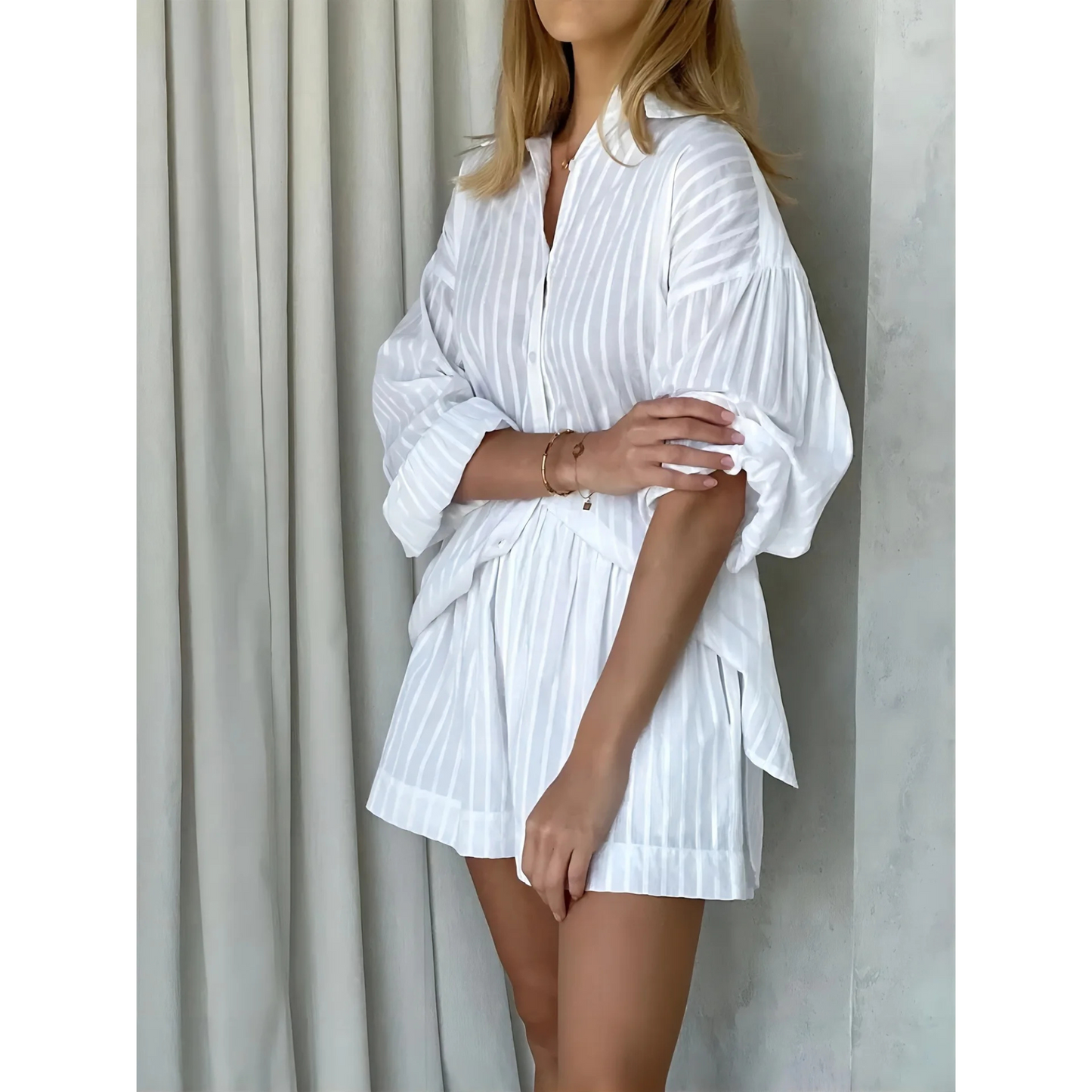 Summer Solid Cotton Set