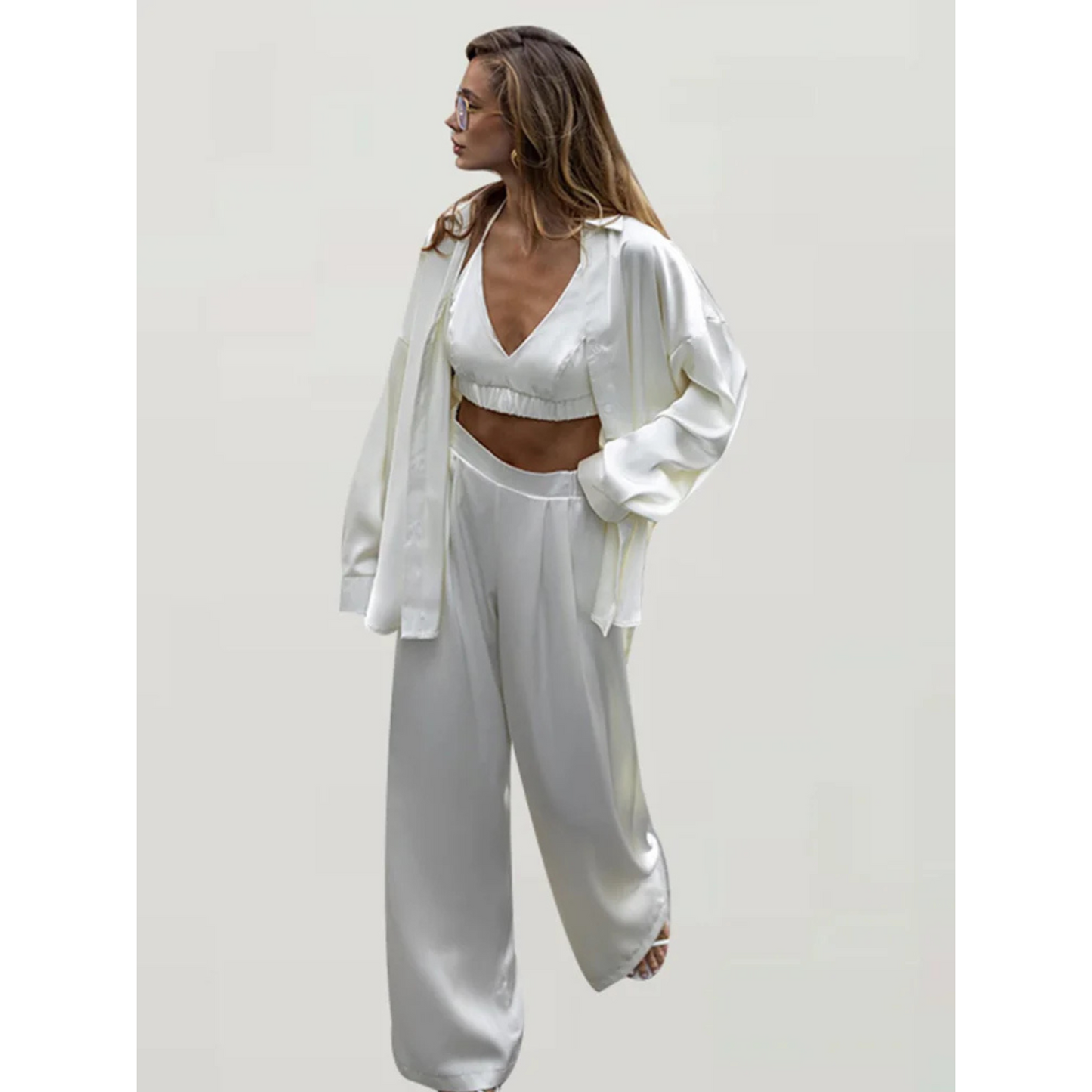 Silk 3-Piece Outfit Set