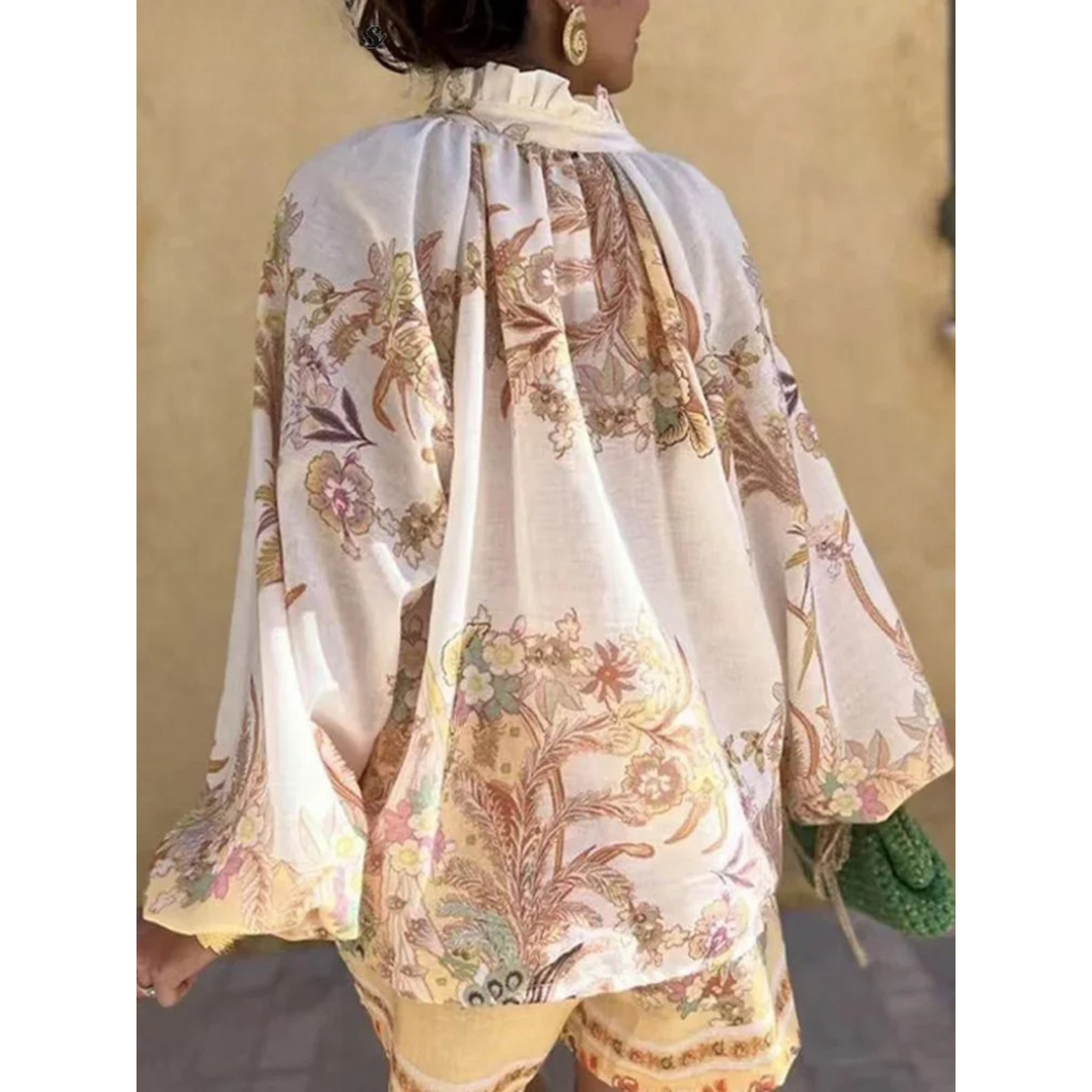 Casual Floral Print Set
