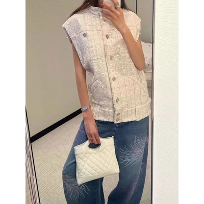 Sequin Tweed Classy Outfits