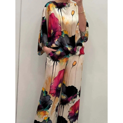 Summer Floral Pant Set