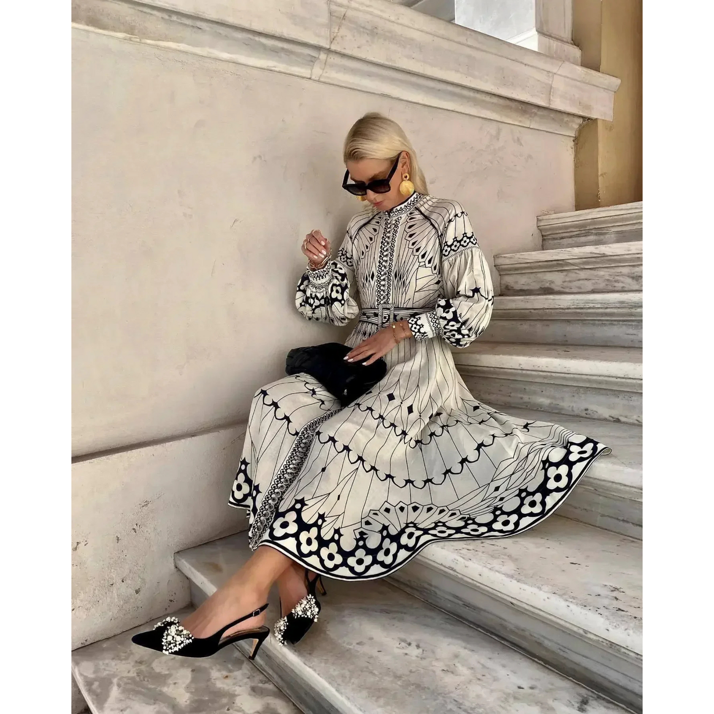 Retro Elegant Boho Dress