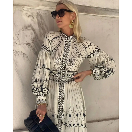 Retro Elegant Boho Dress