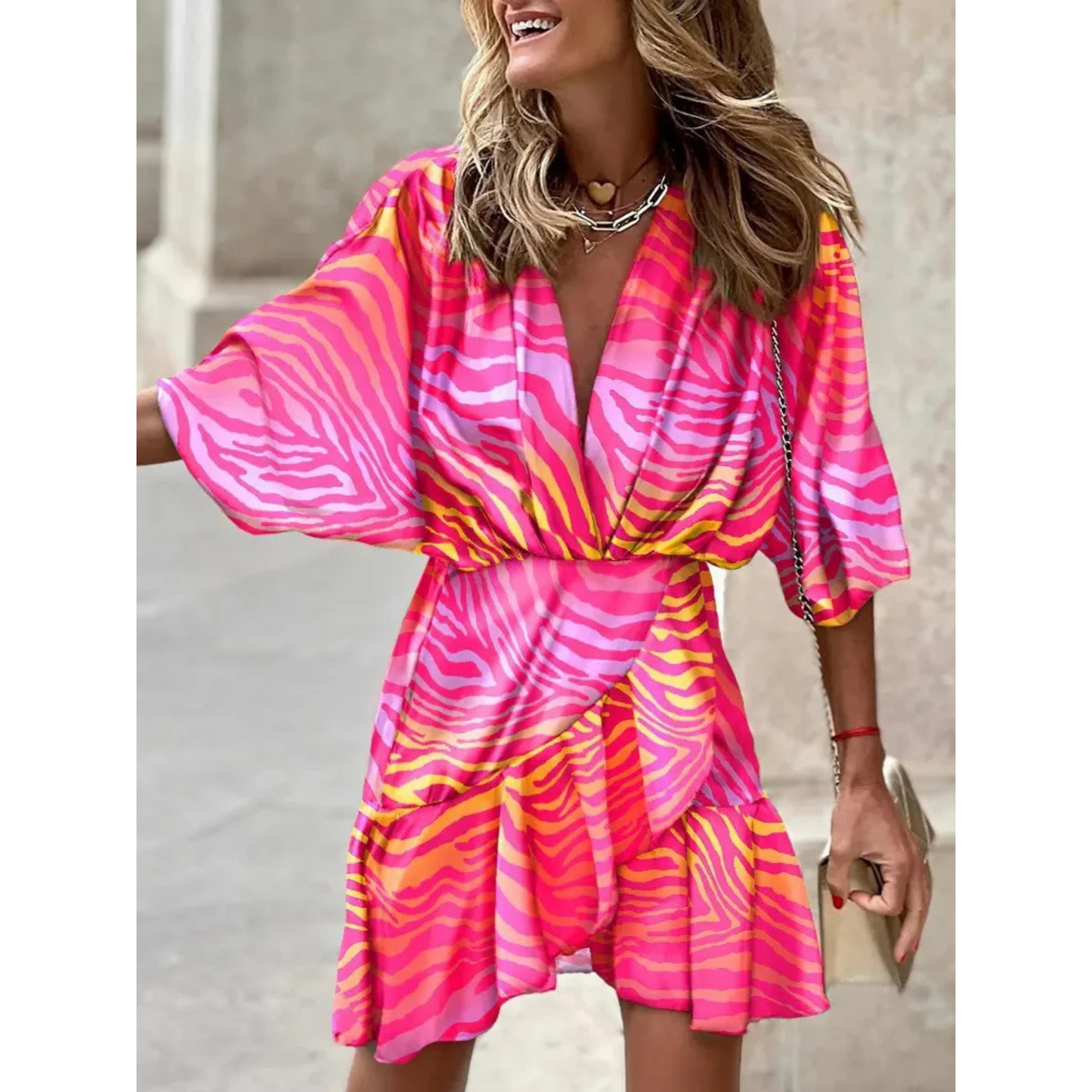 Bohemia Bat Sleeve Dress