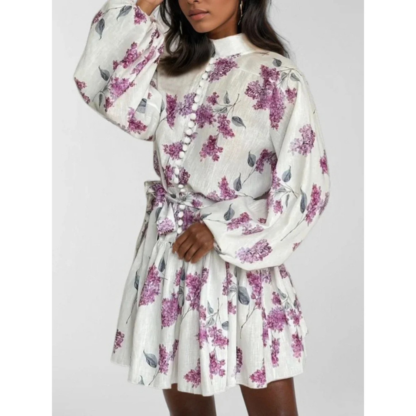 Elegant Summer Print Dress