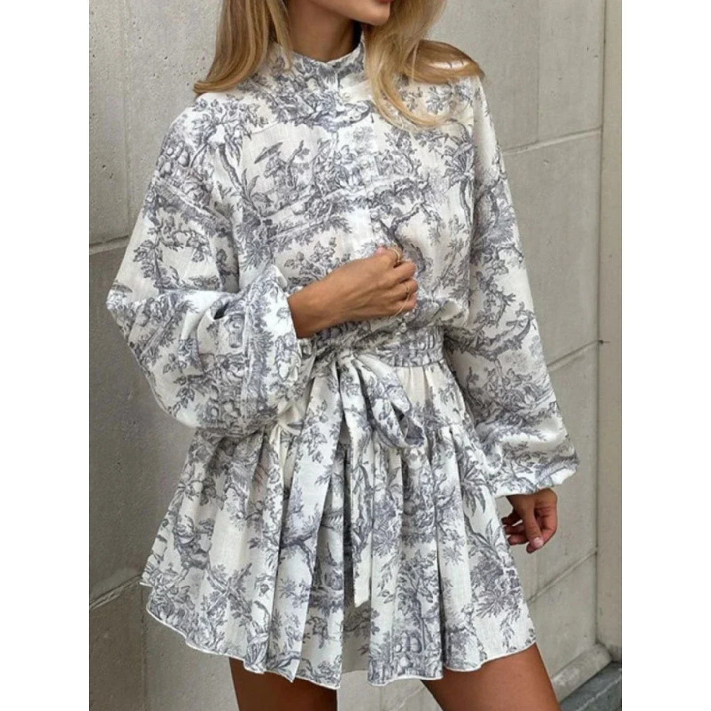 Elegant Summer Print Dress